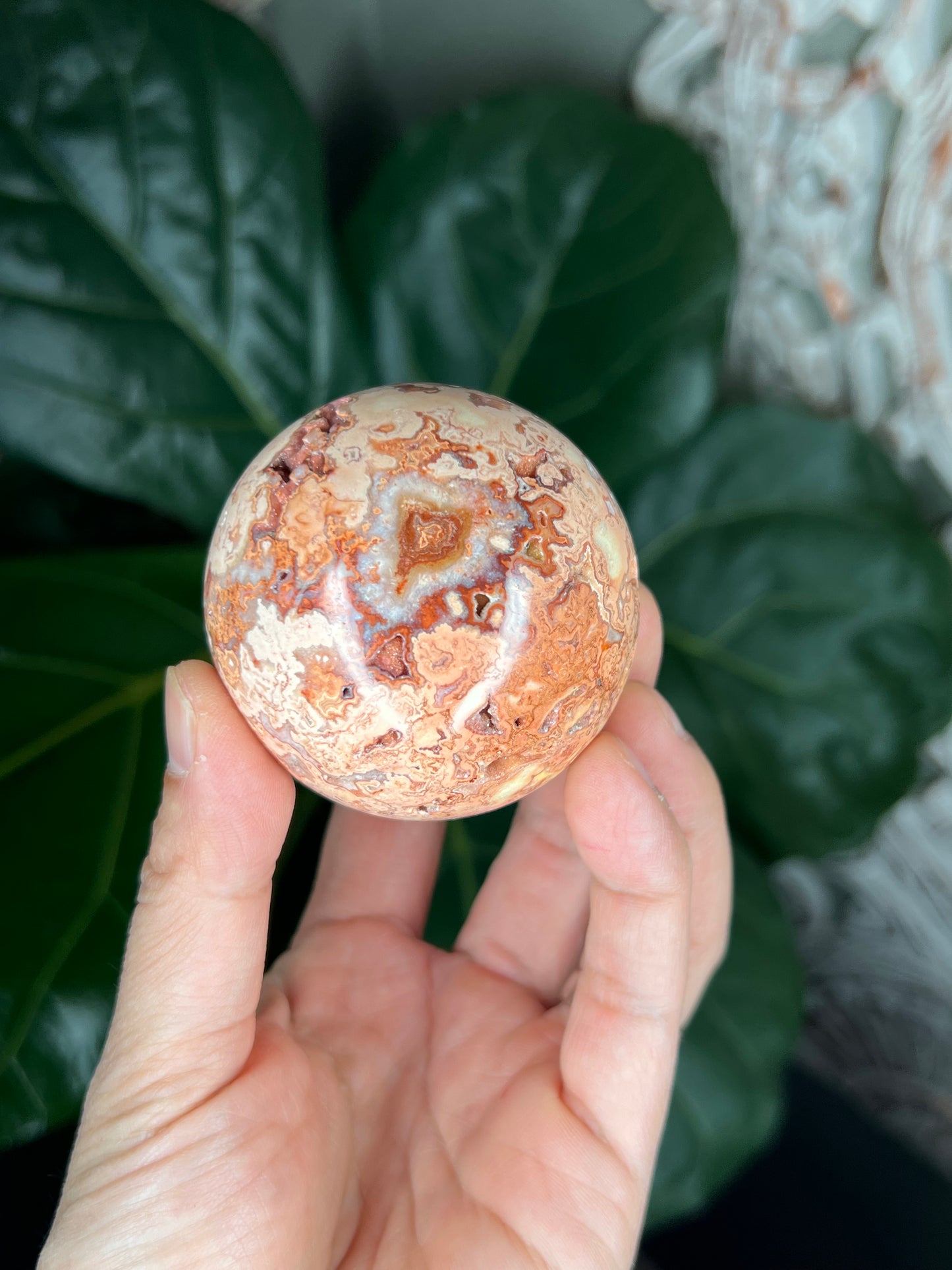 Crazy Lace Agate Sphere