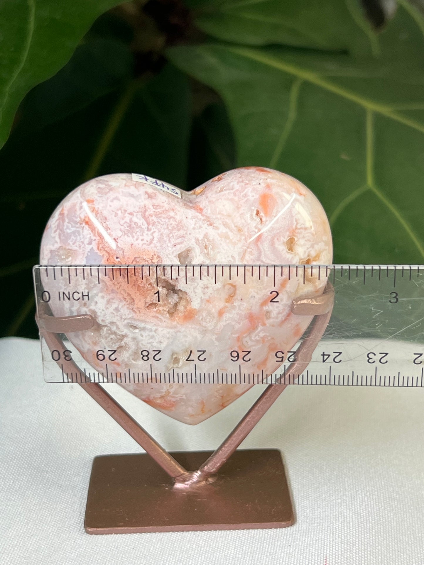 Pink Carnelian Heart