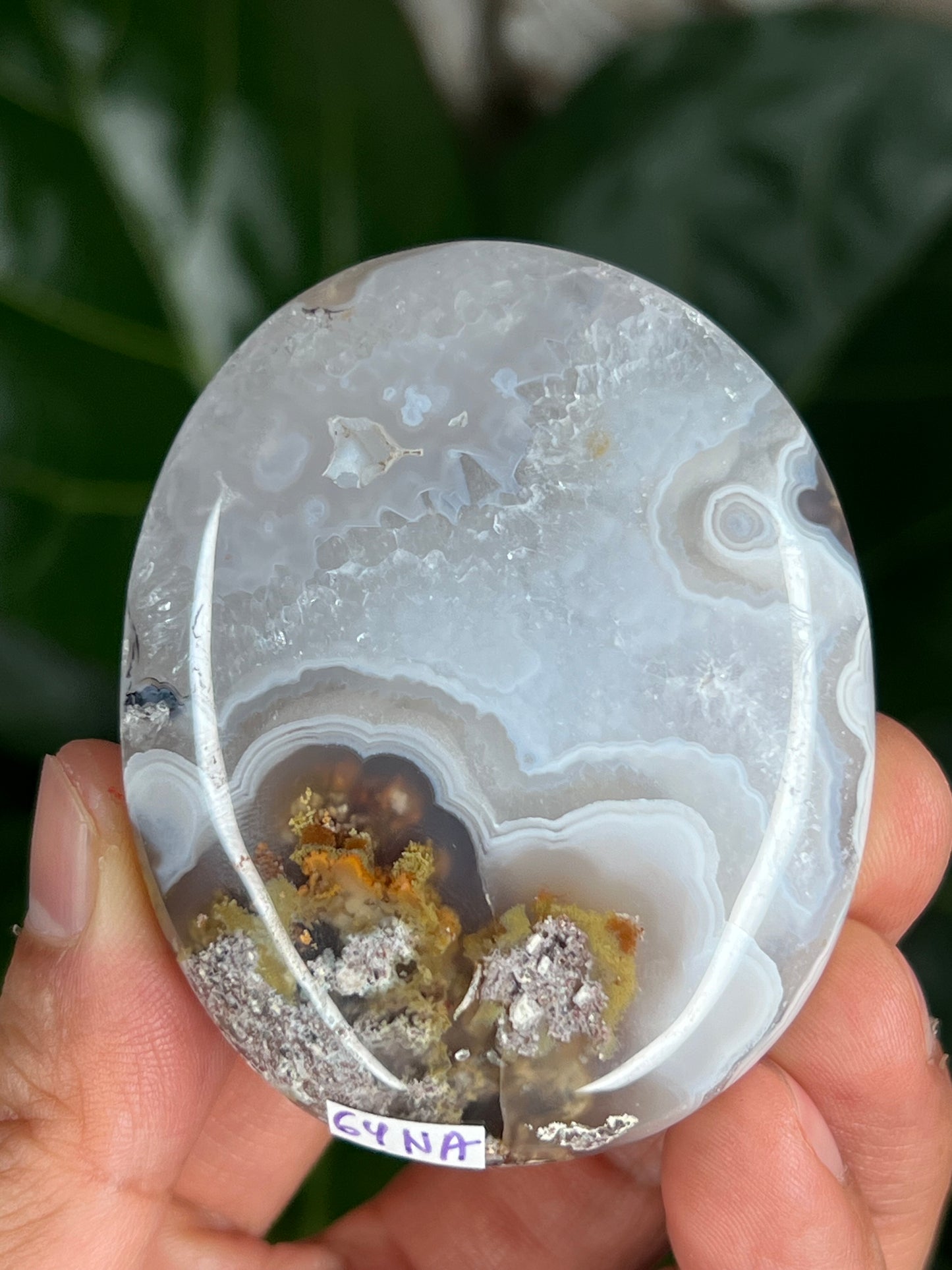 Scenic Moss Agate Palmstone