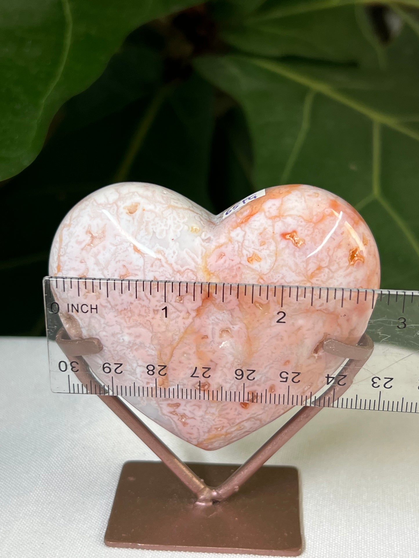 Pink Carnelian Heart