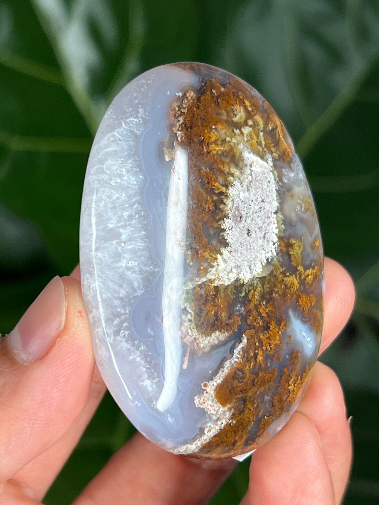 Scenic Moss Agate Palmstone