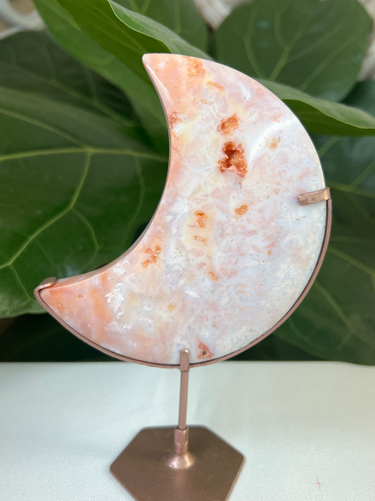 Pink Carnelian Moon