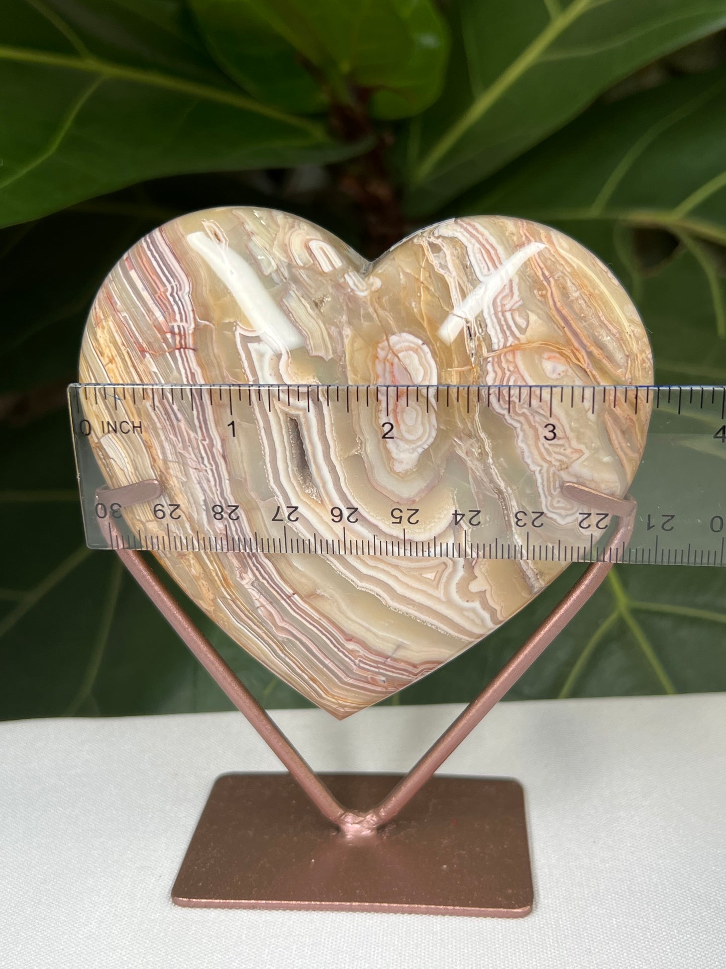 Crazy Lace Agate Heart