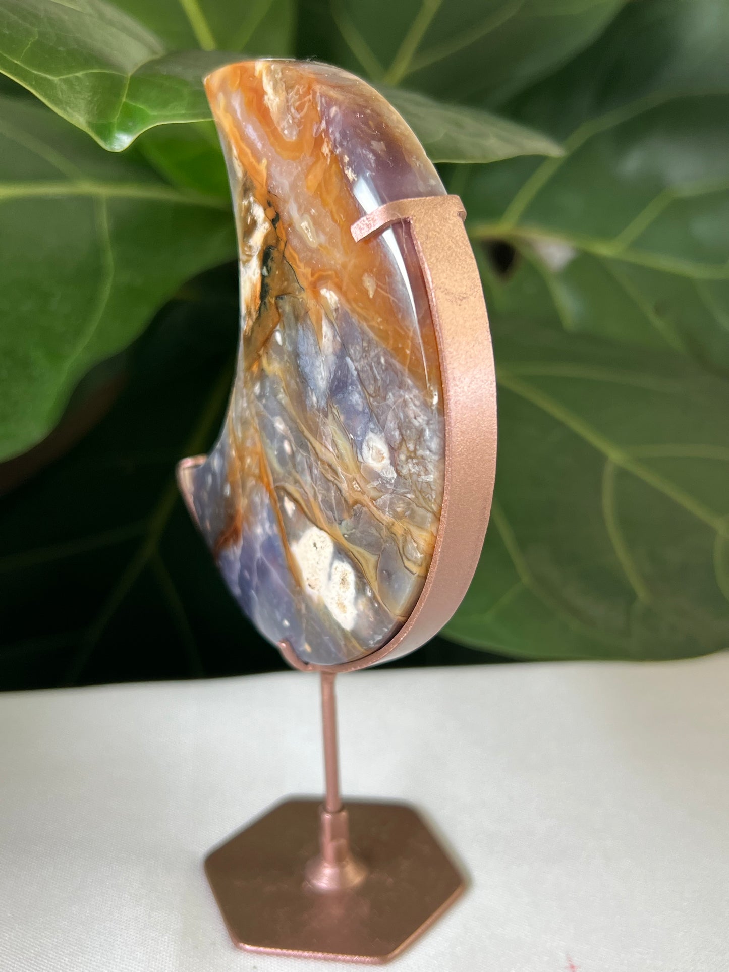 Purple Chalcedony Moon