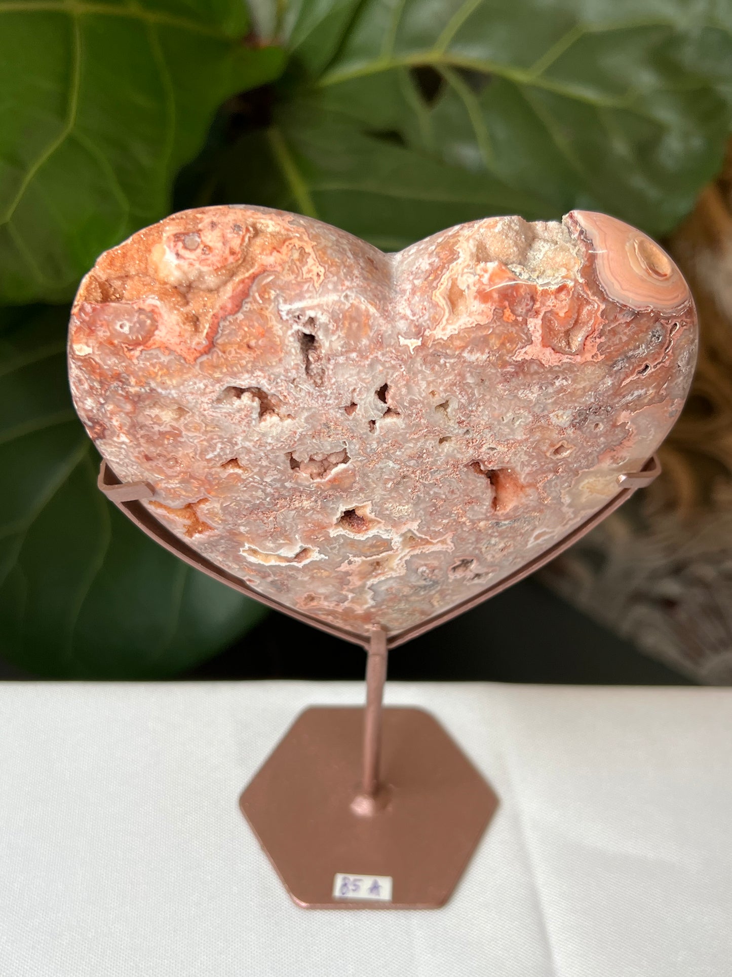 Crazy Lace Agate Heart