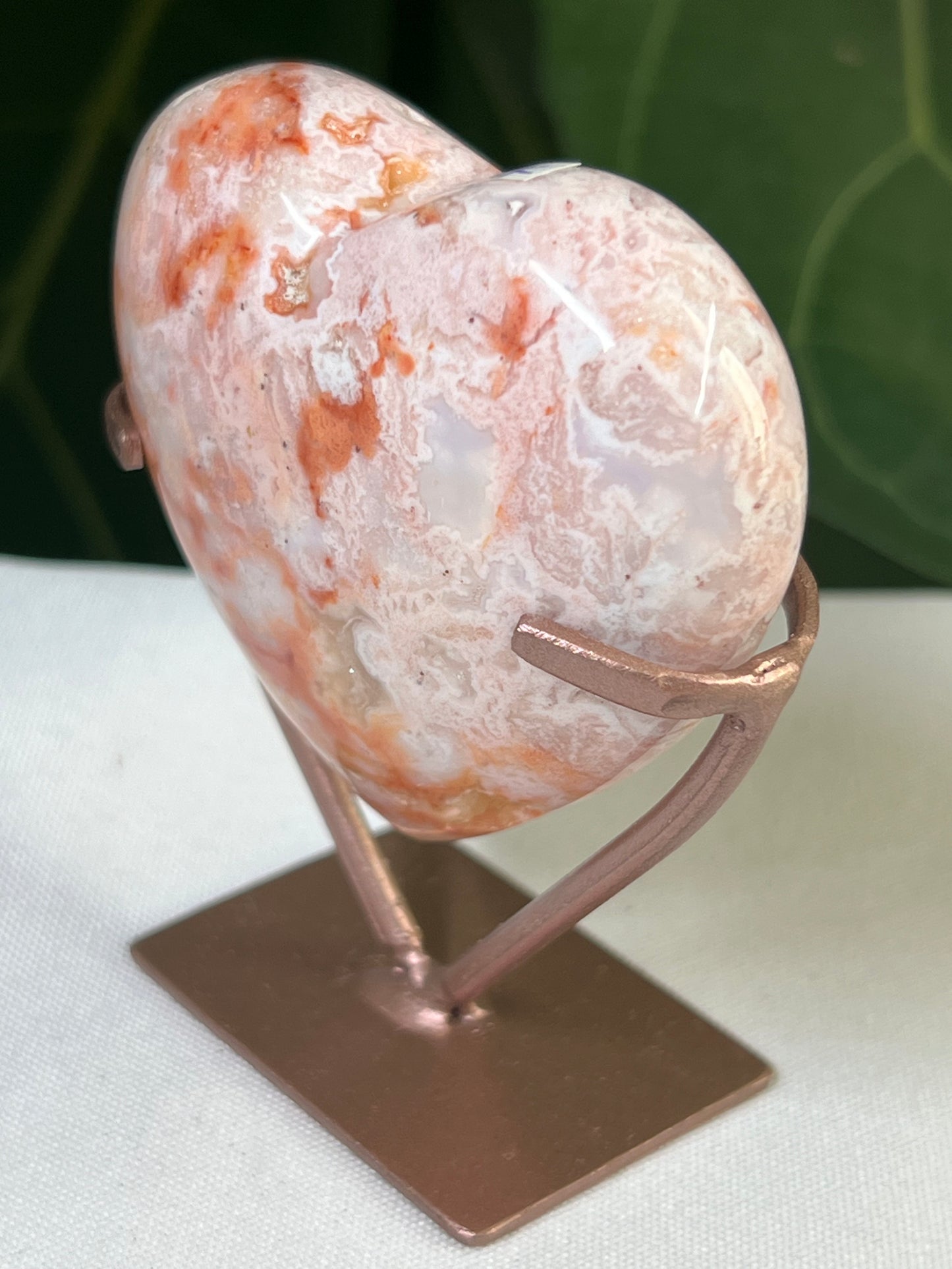 Pink Carnelian Heart