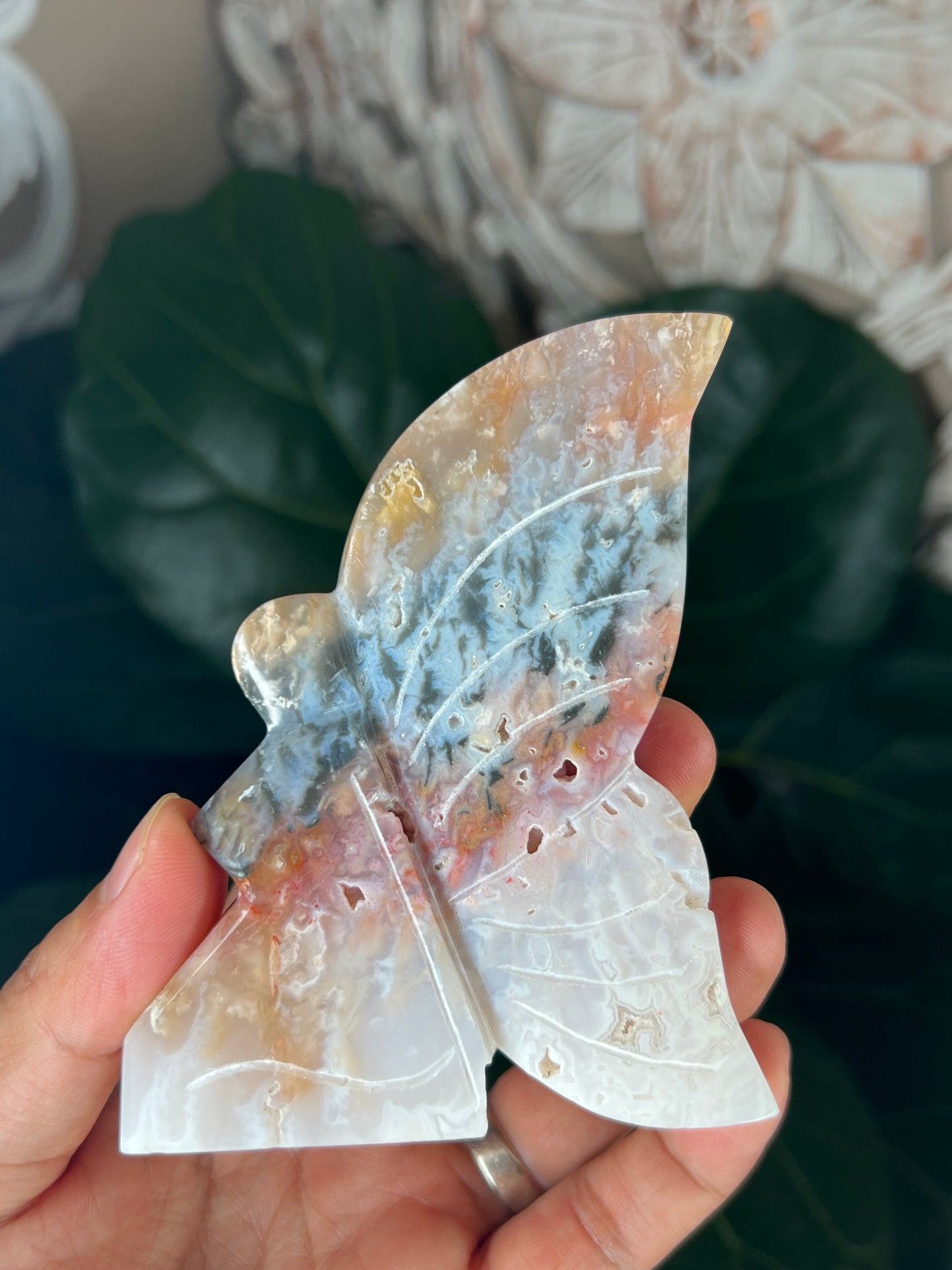 Rainbow Plume Agate Fairy