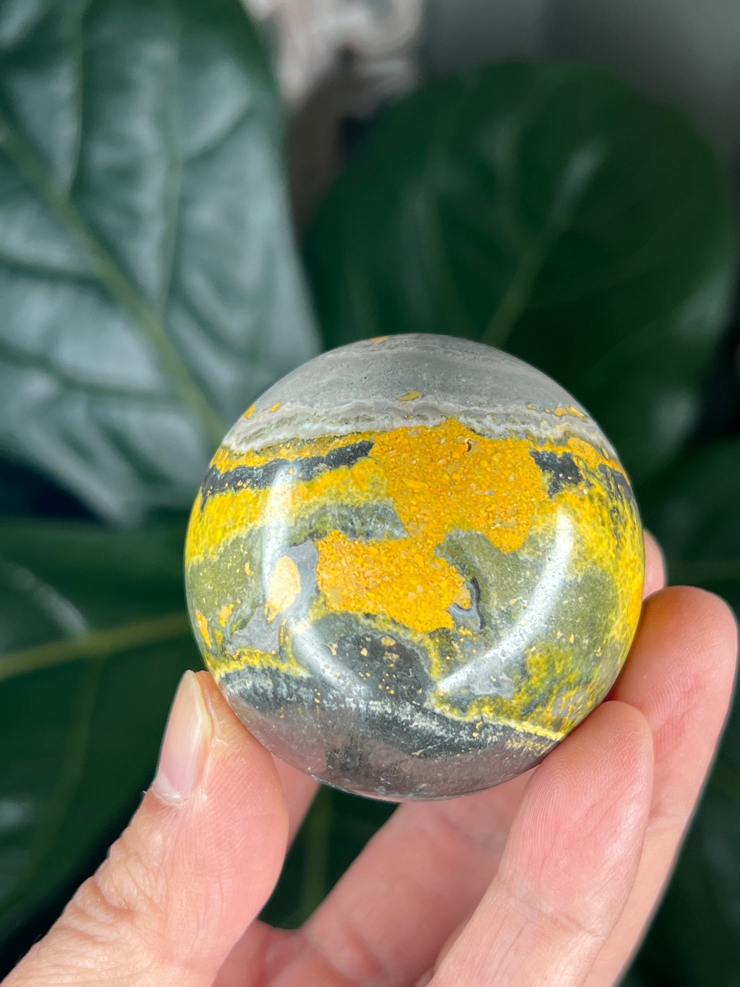 Bumblebee Jasper Sphere