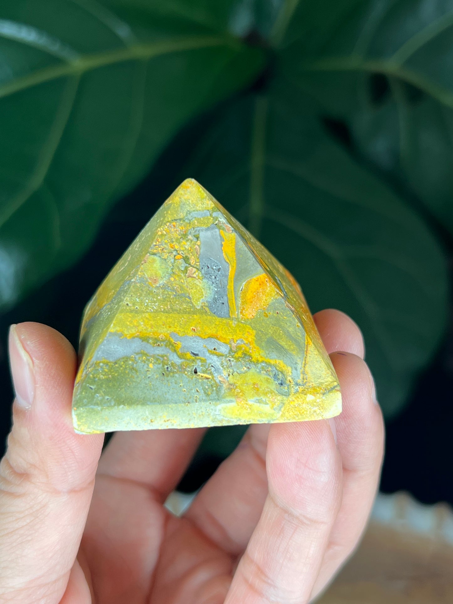 Bumblebee Jasper Pyramid