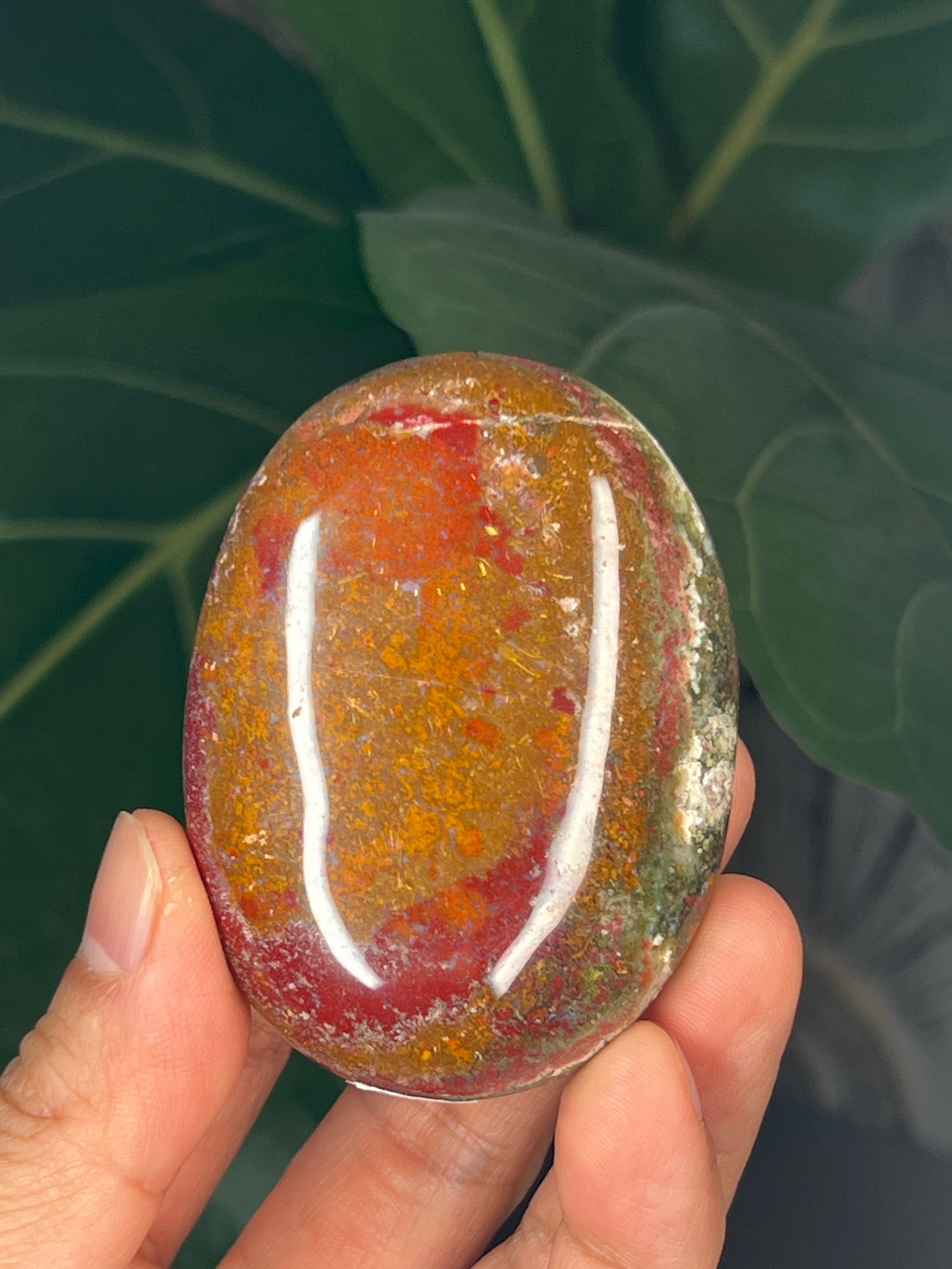 Scenic Moss Agate Palmstone