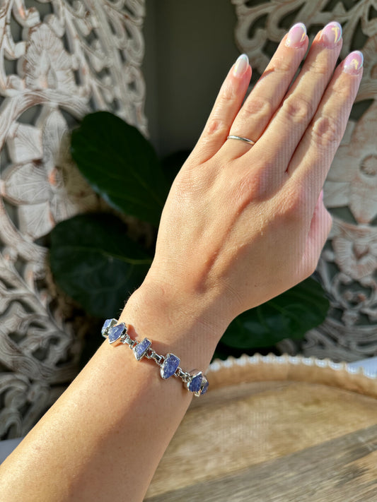 Tanzanite Infinity Bracelet