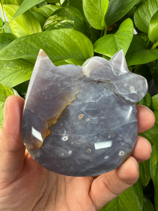 Purple Chalcedony Cat