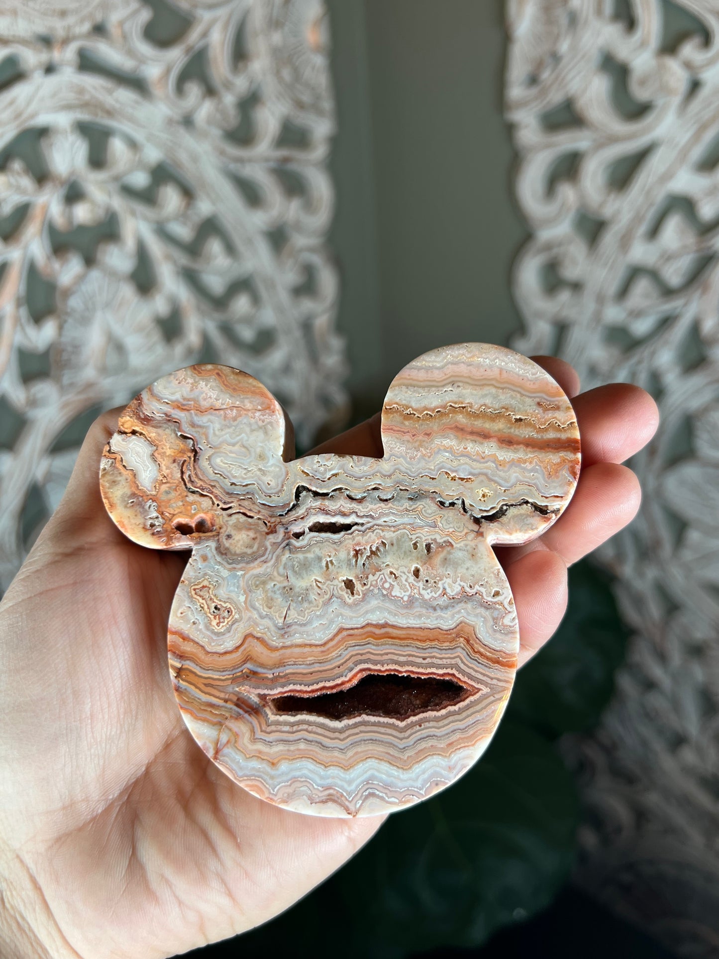 Crazy Lace Agate Bear