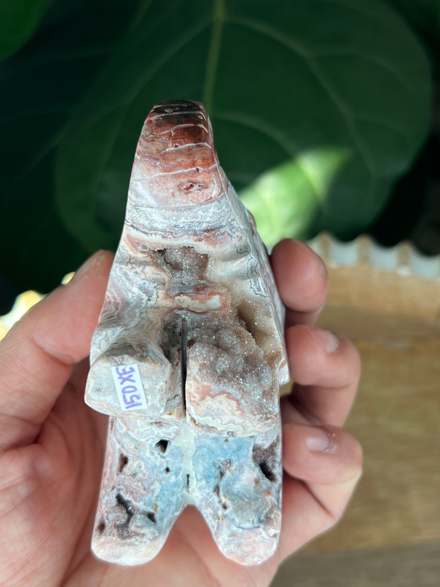 Crazy Lace Agate Elephant