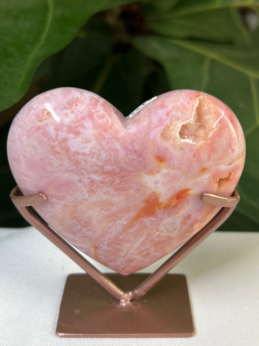 Pink Carnelian Heart