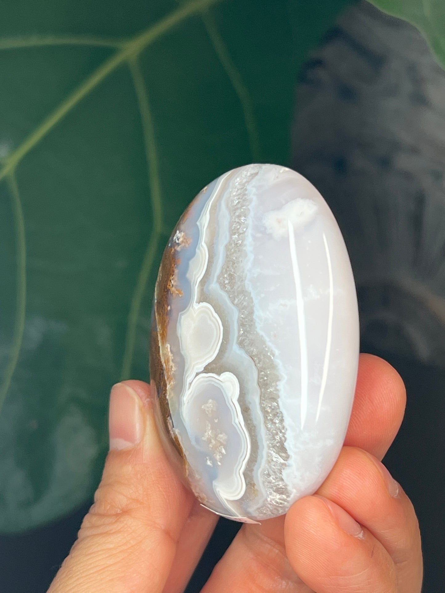 Scenic Moss Agate Palmstone