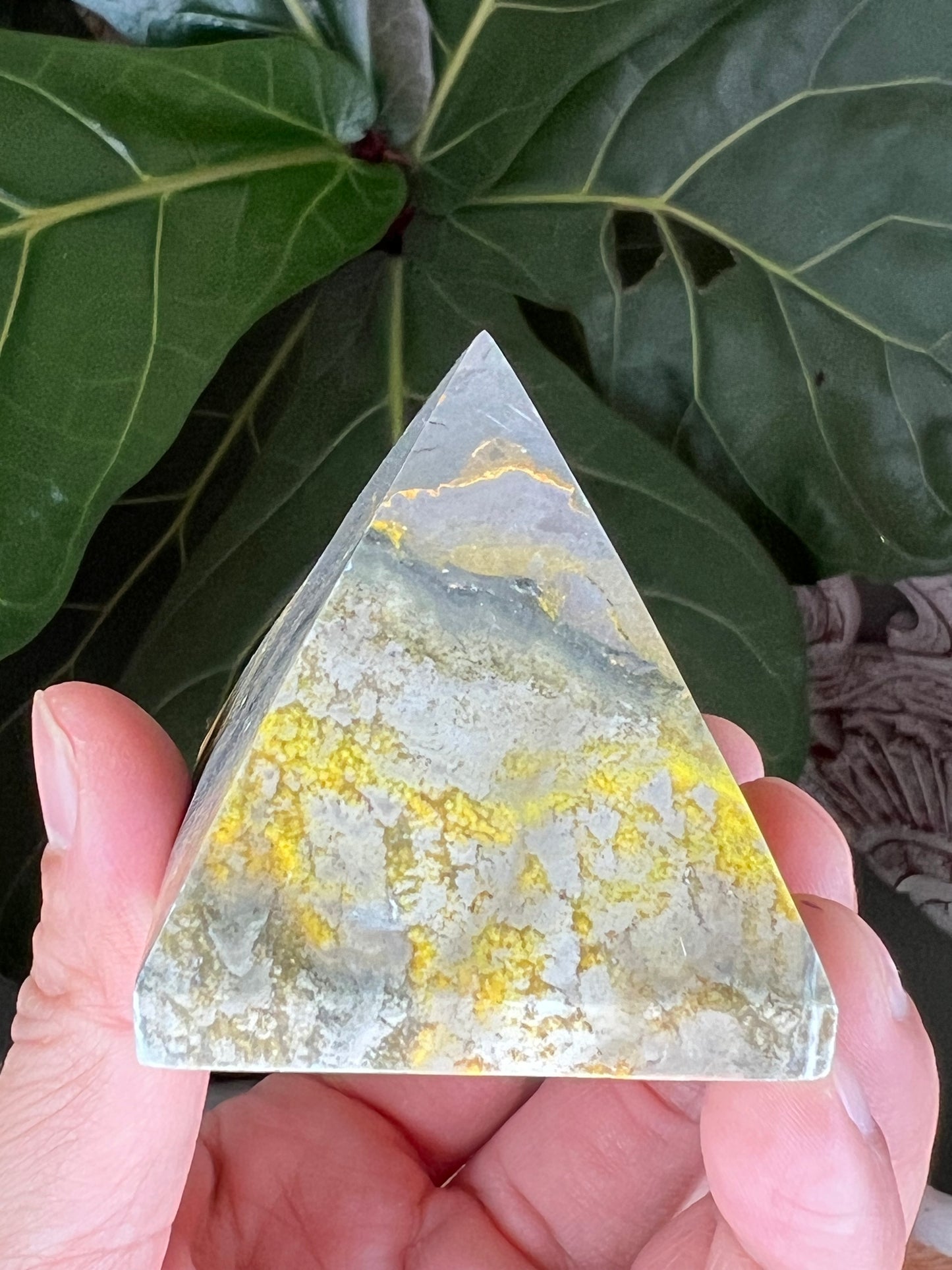 Bumblebee Jasper Pyramid