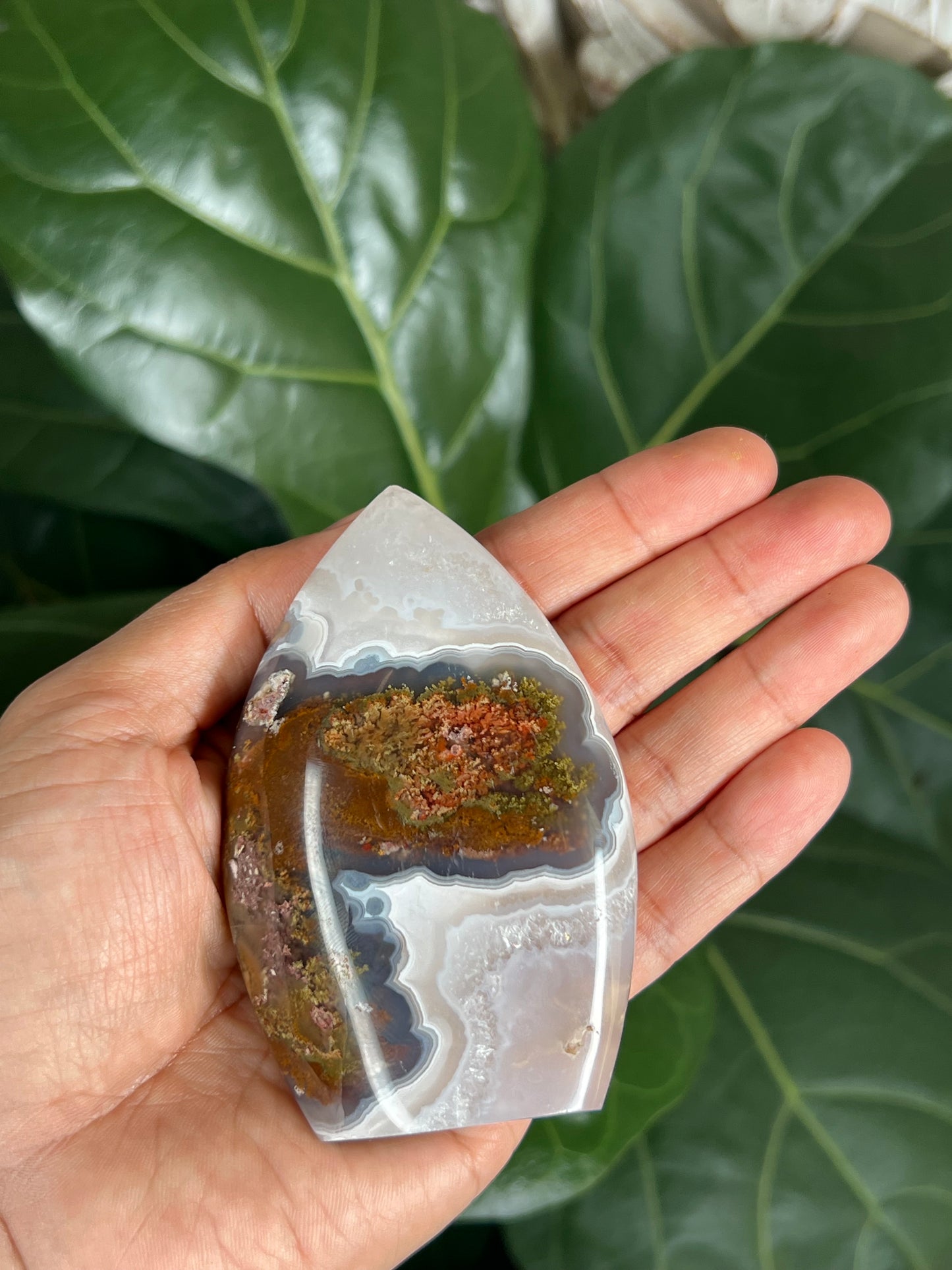 Scenic Moss Agate Flame