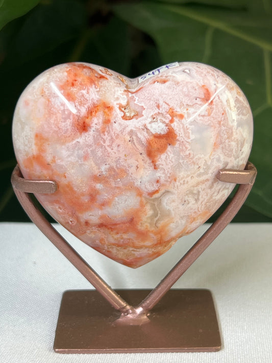 Pink Carnelian Heart