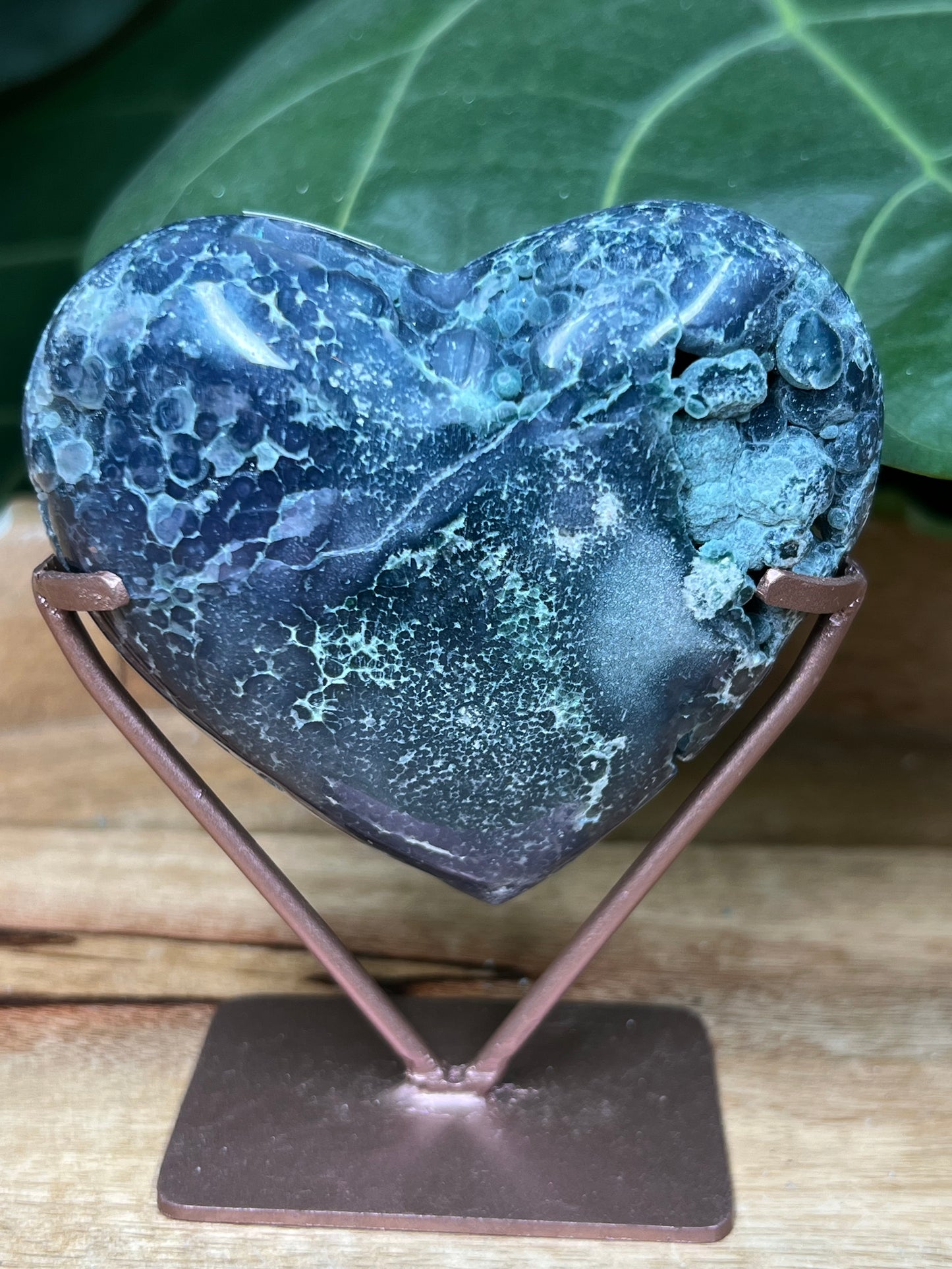 Grape Agate Heart