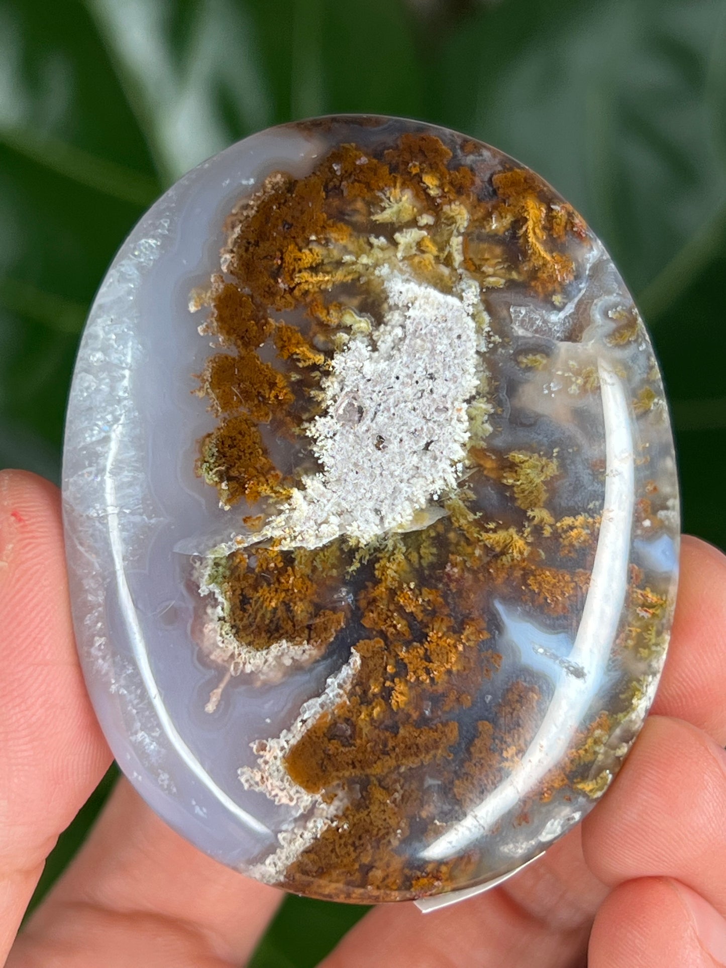 Scenic Moss Agate Palmstone