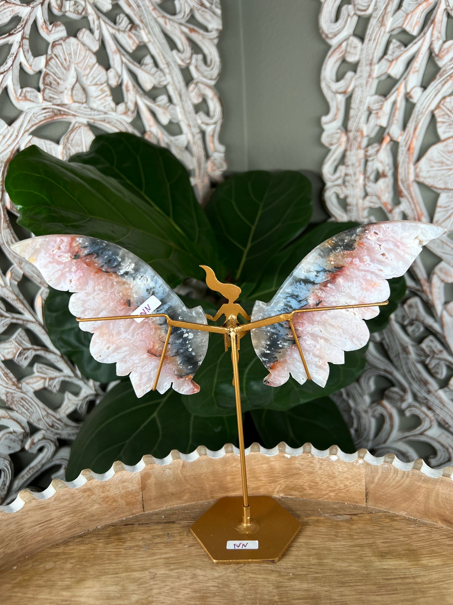 Rainbow Plume Agate Wings