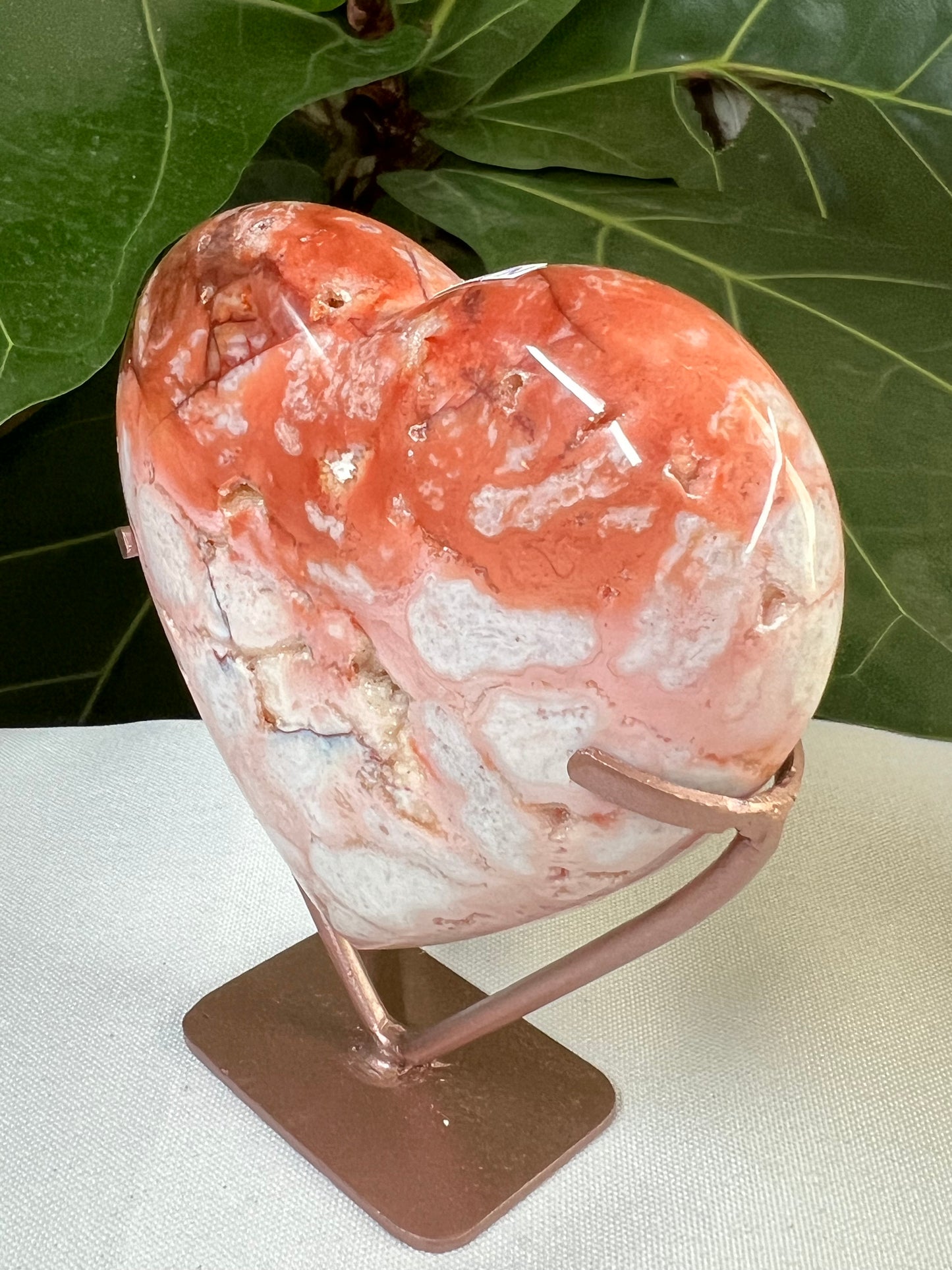 Pink Carnelian Heart