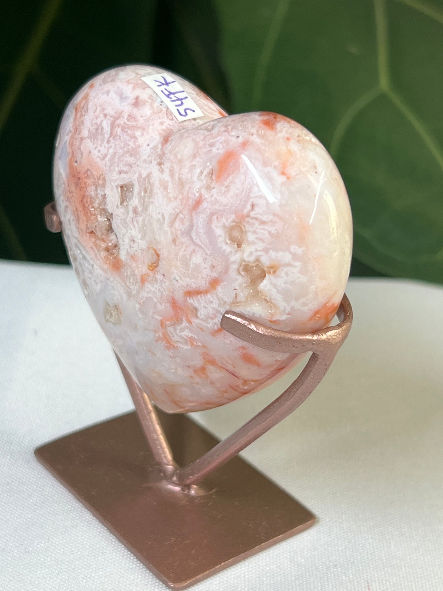 Pink Carnelian Heart