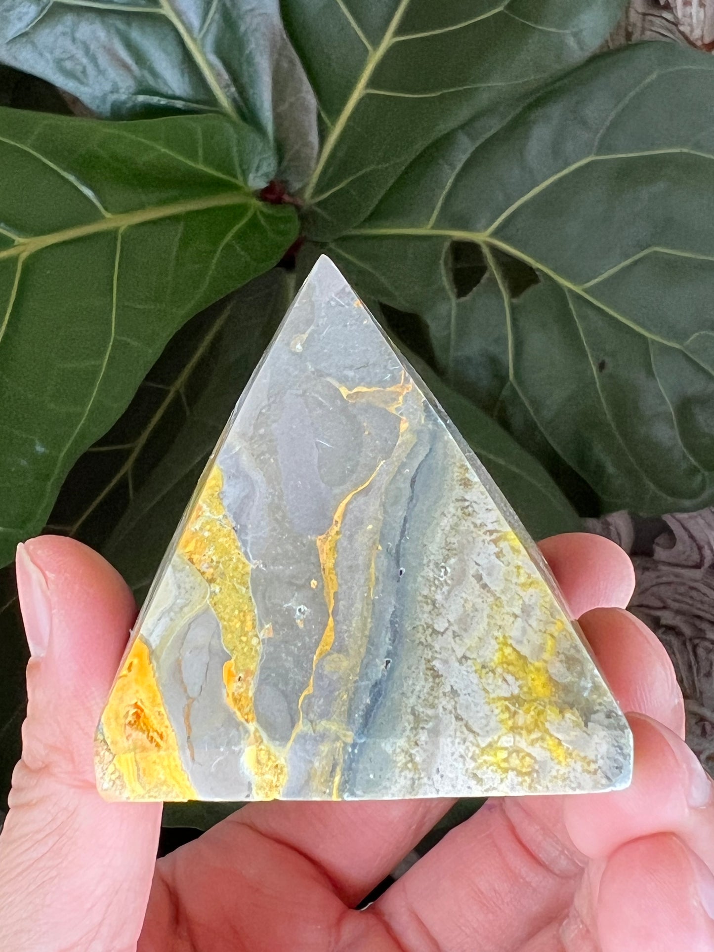 Bumblebee Jasper Pyramid