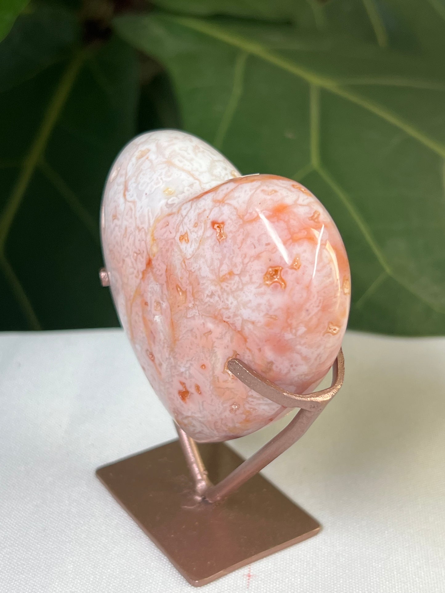 Pink Carnelian Heart