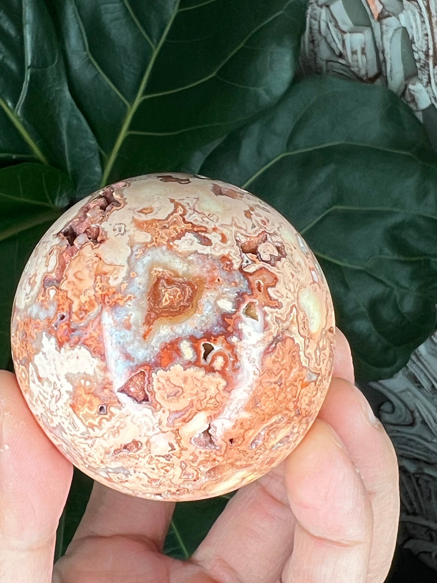 Crazy Lace Agate Sphere