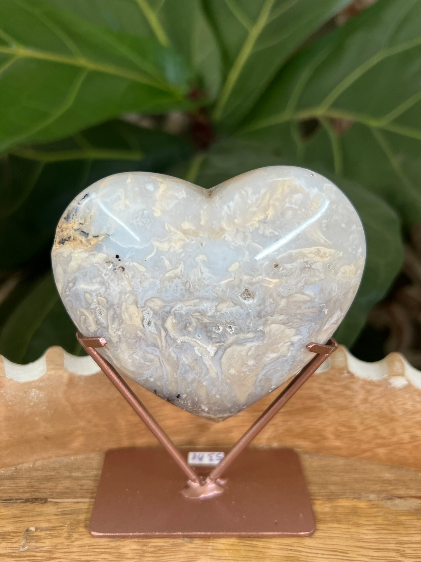 Tiger Dendritic Agate Heart