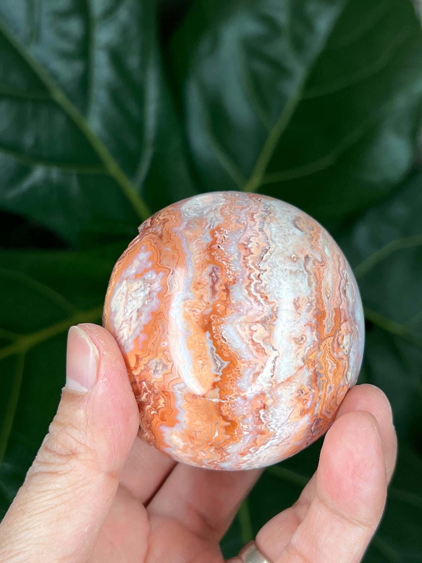 Crazy Lace Agate Sphere