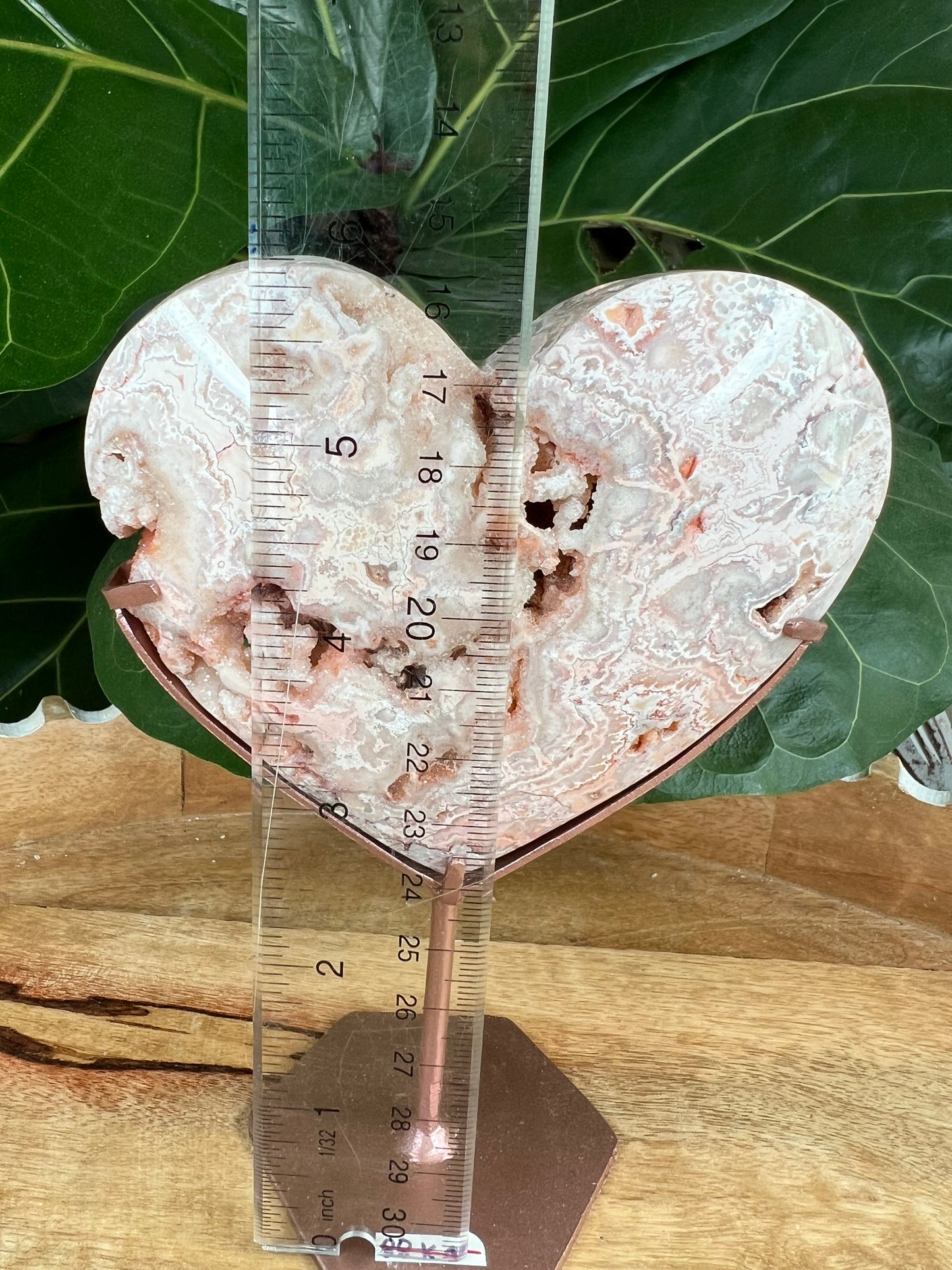 Crazy Lace Agate Heart