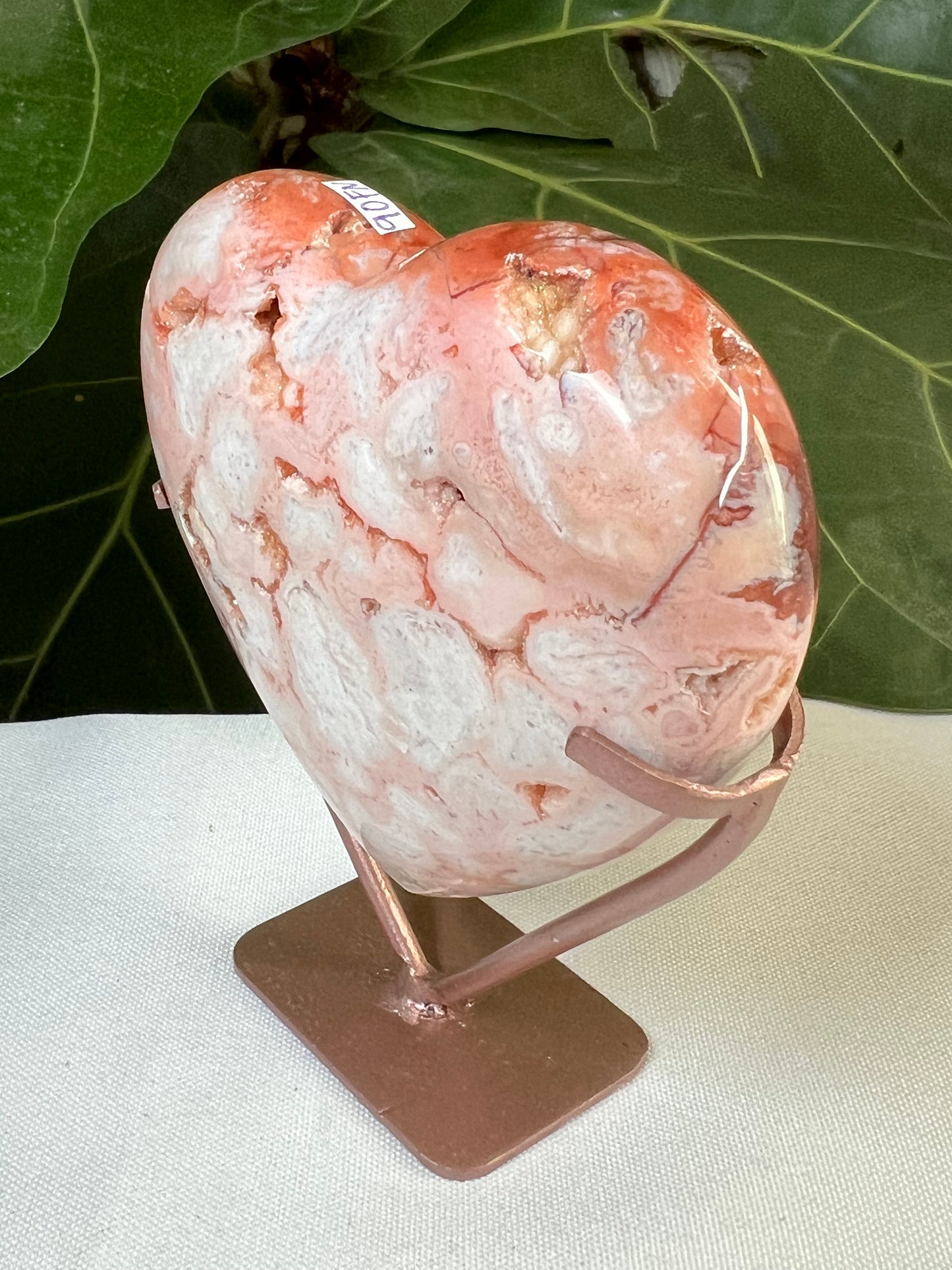 Pink Carnelian Heart