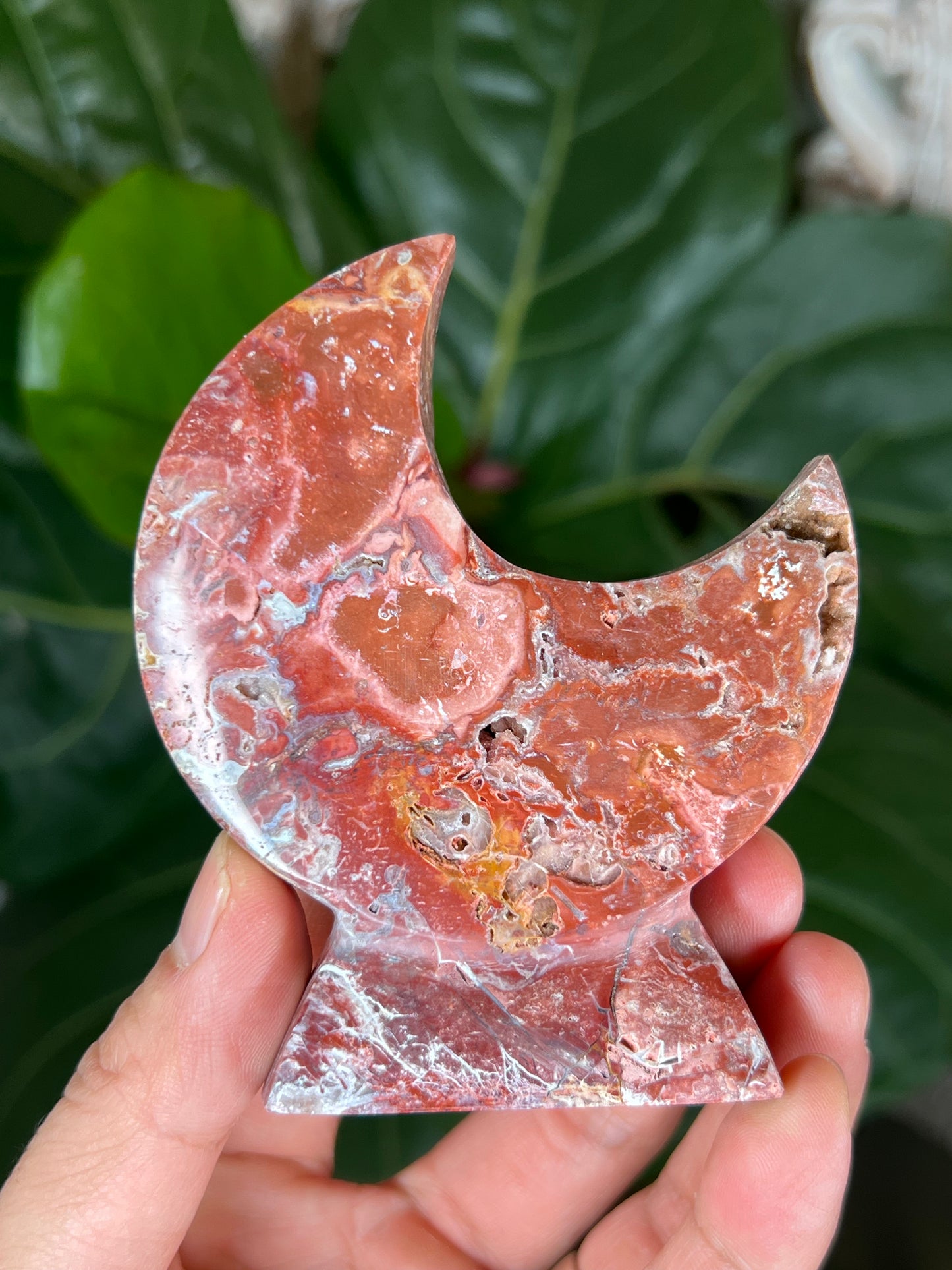 Red Scenic Jasper Moon