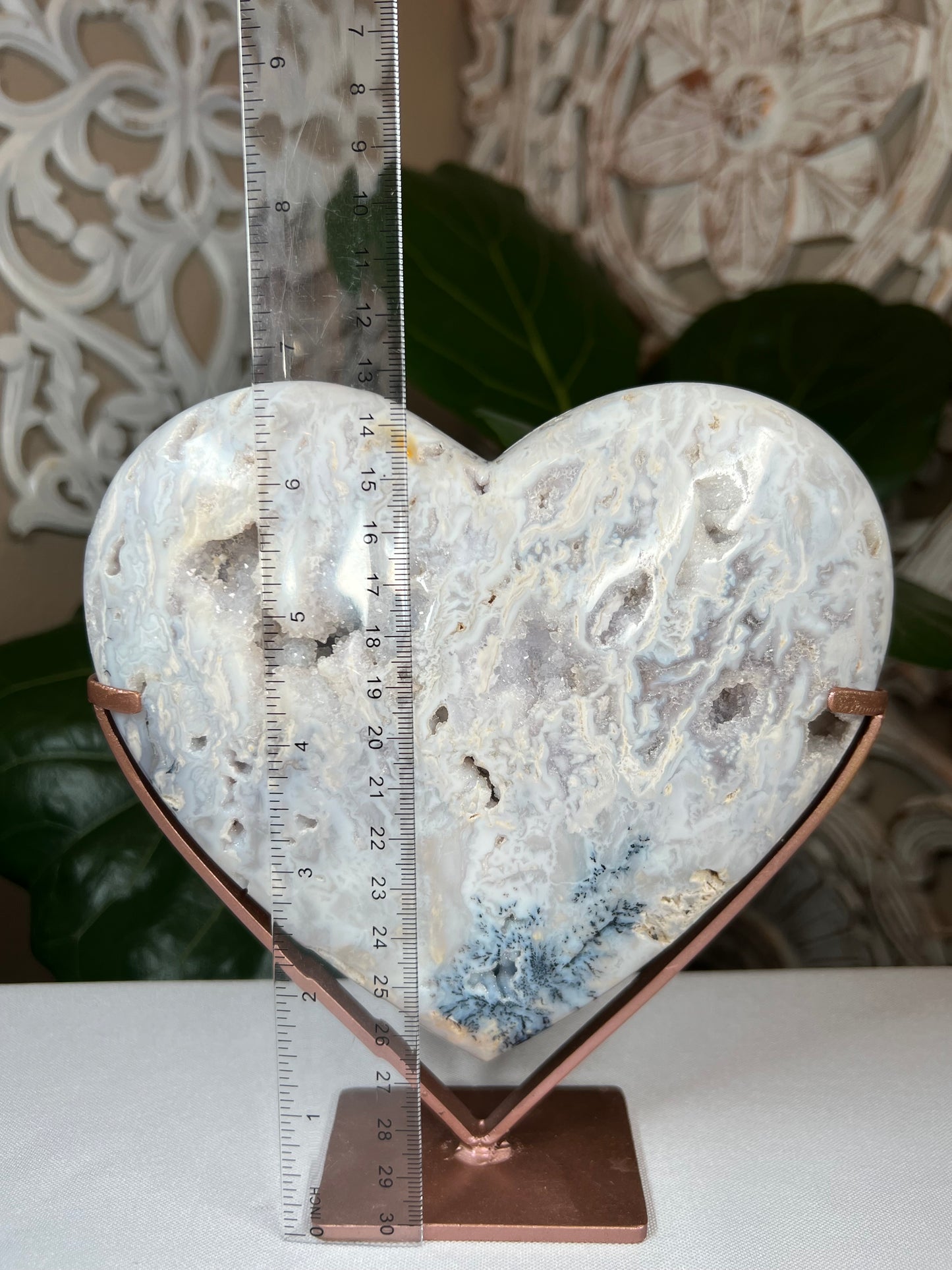 Dendritic Agate Heart