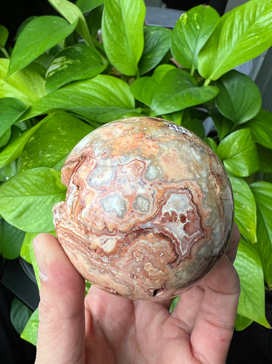 Crazy Lace Agate Sphere