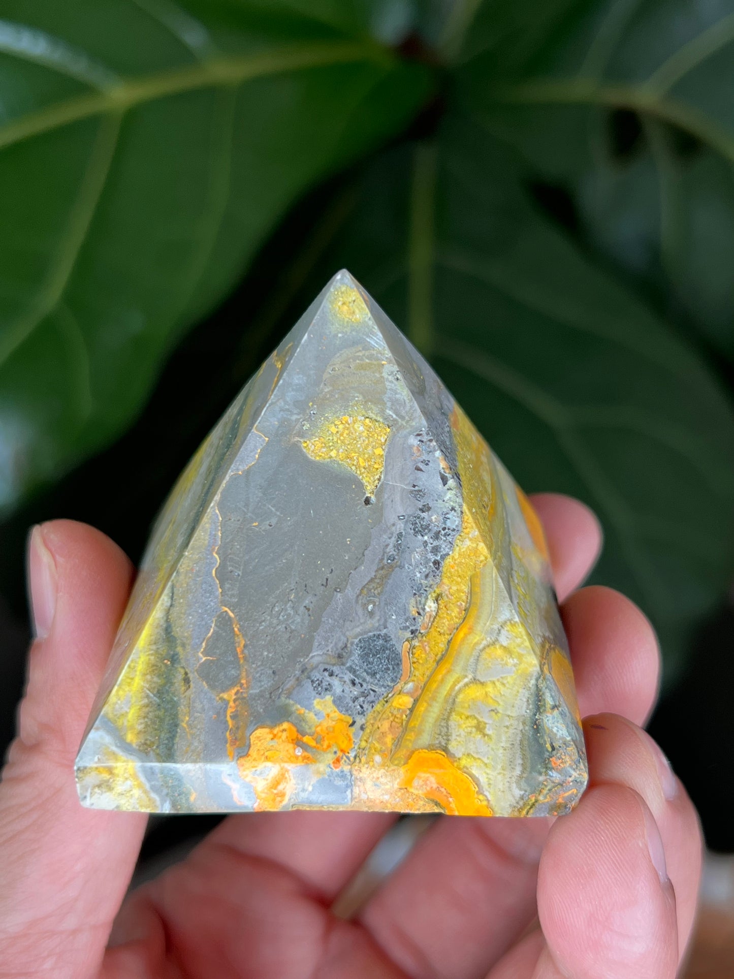 Bumblebee Jasper Pyramid