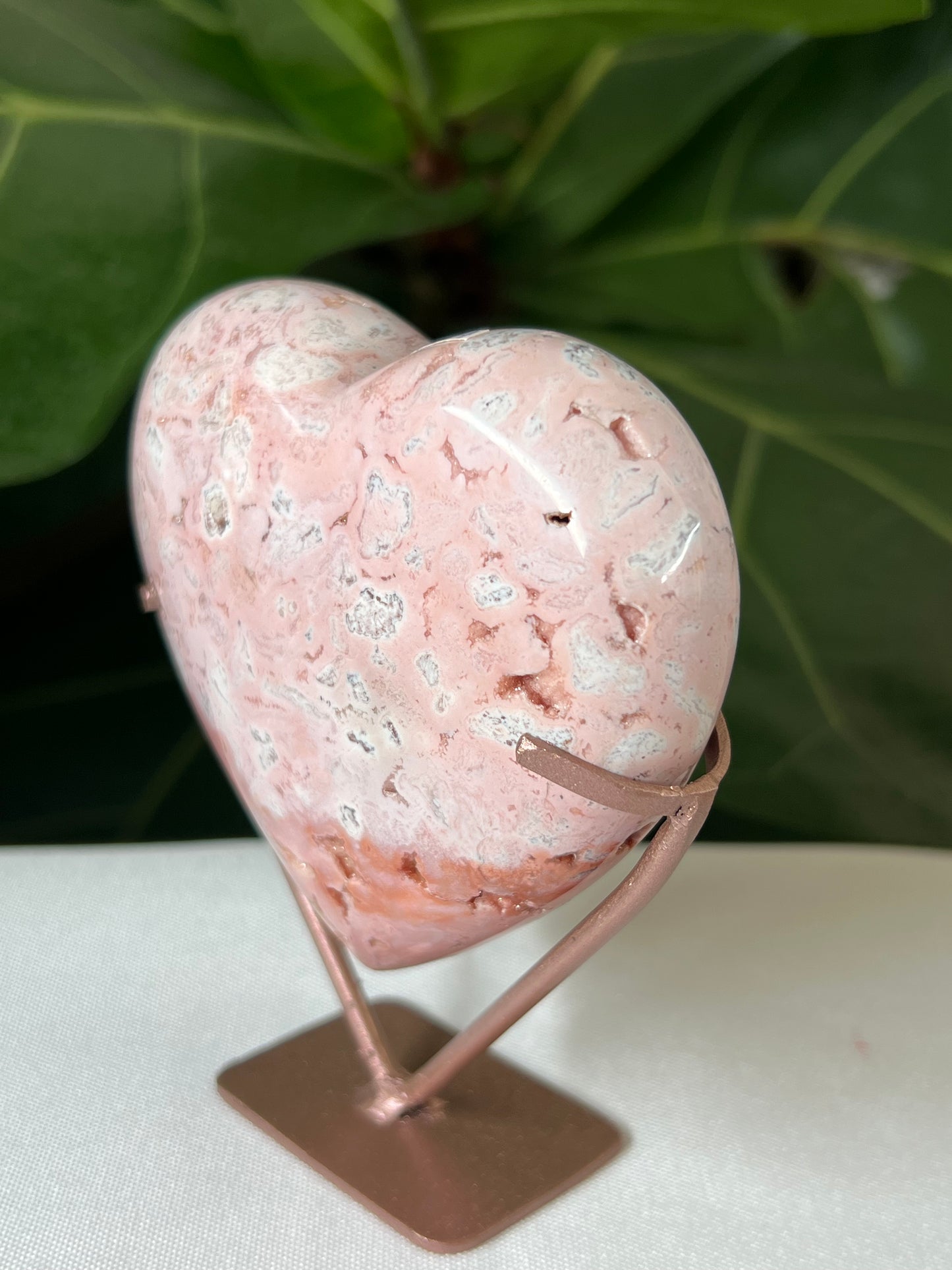 Pink Carnelian Heart