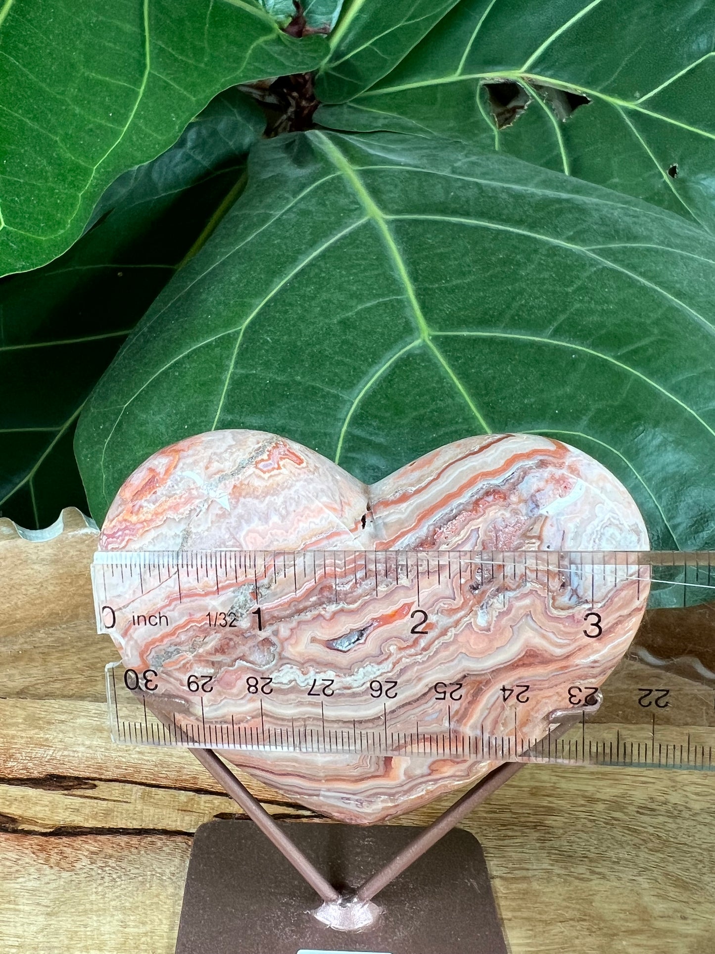 Crazy Lace Agate Heart