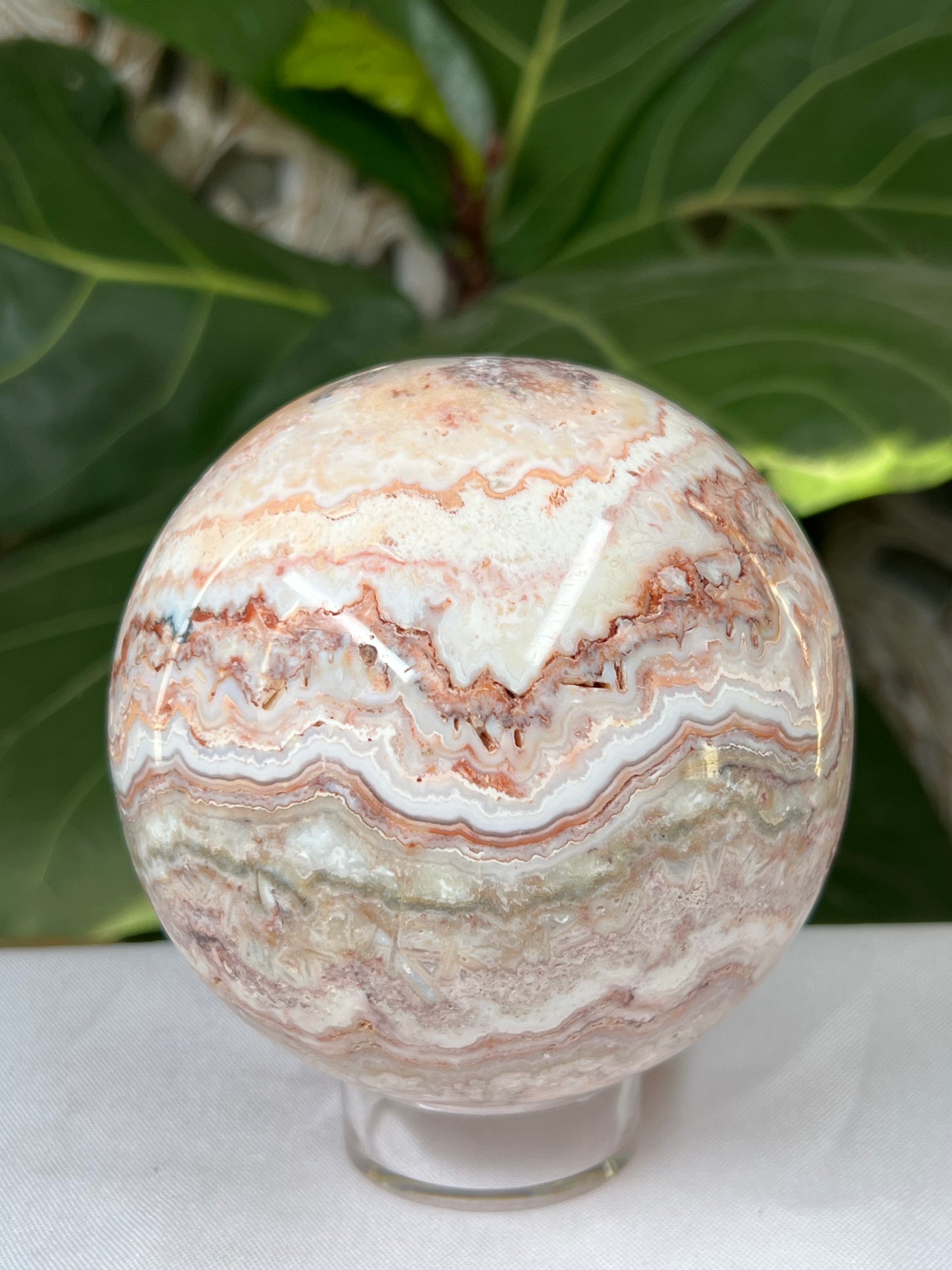 Crazy Lace Agate Sphere