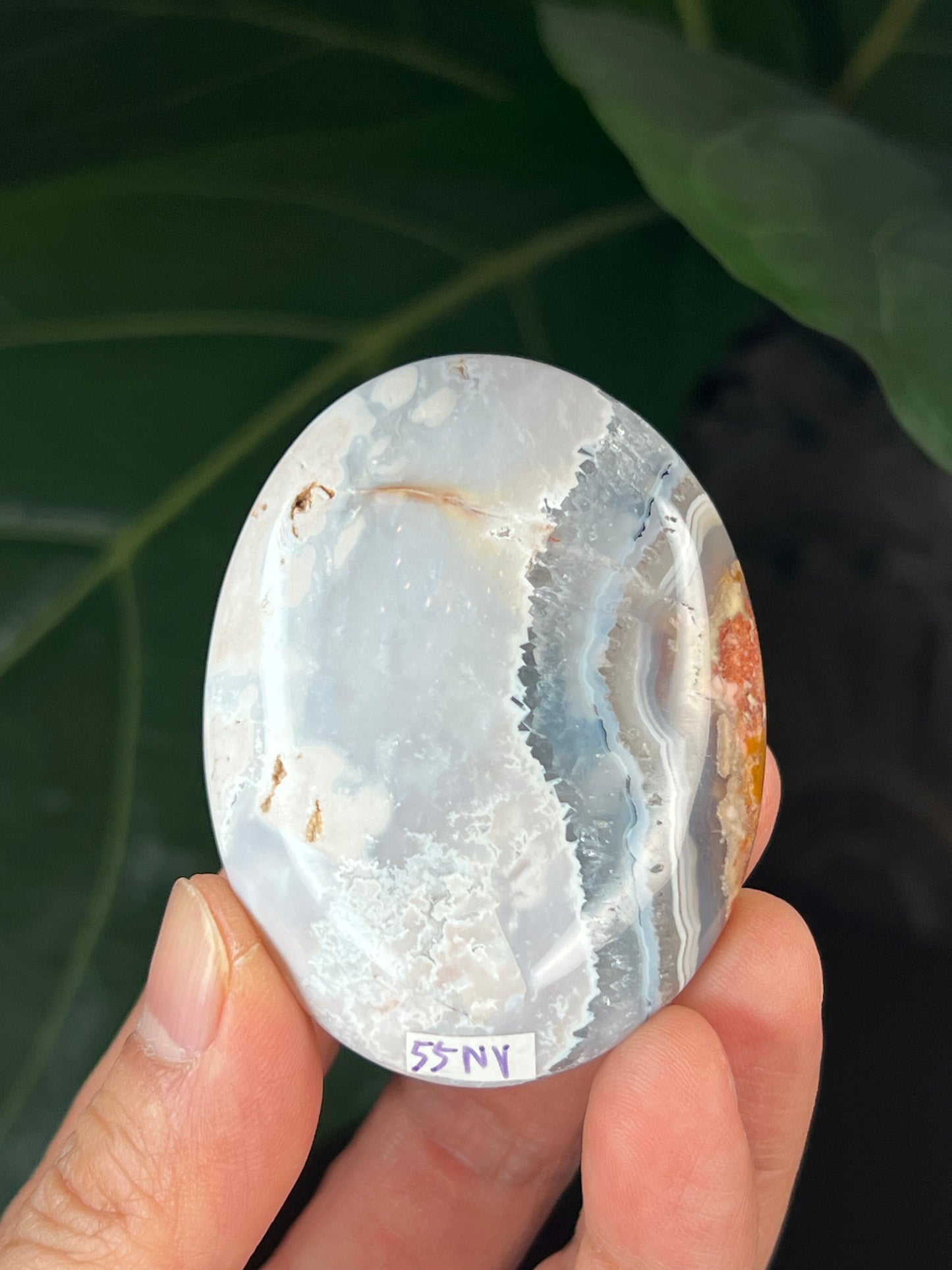 Scenic Moss Agate Palmstone