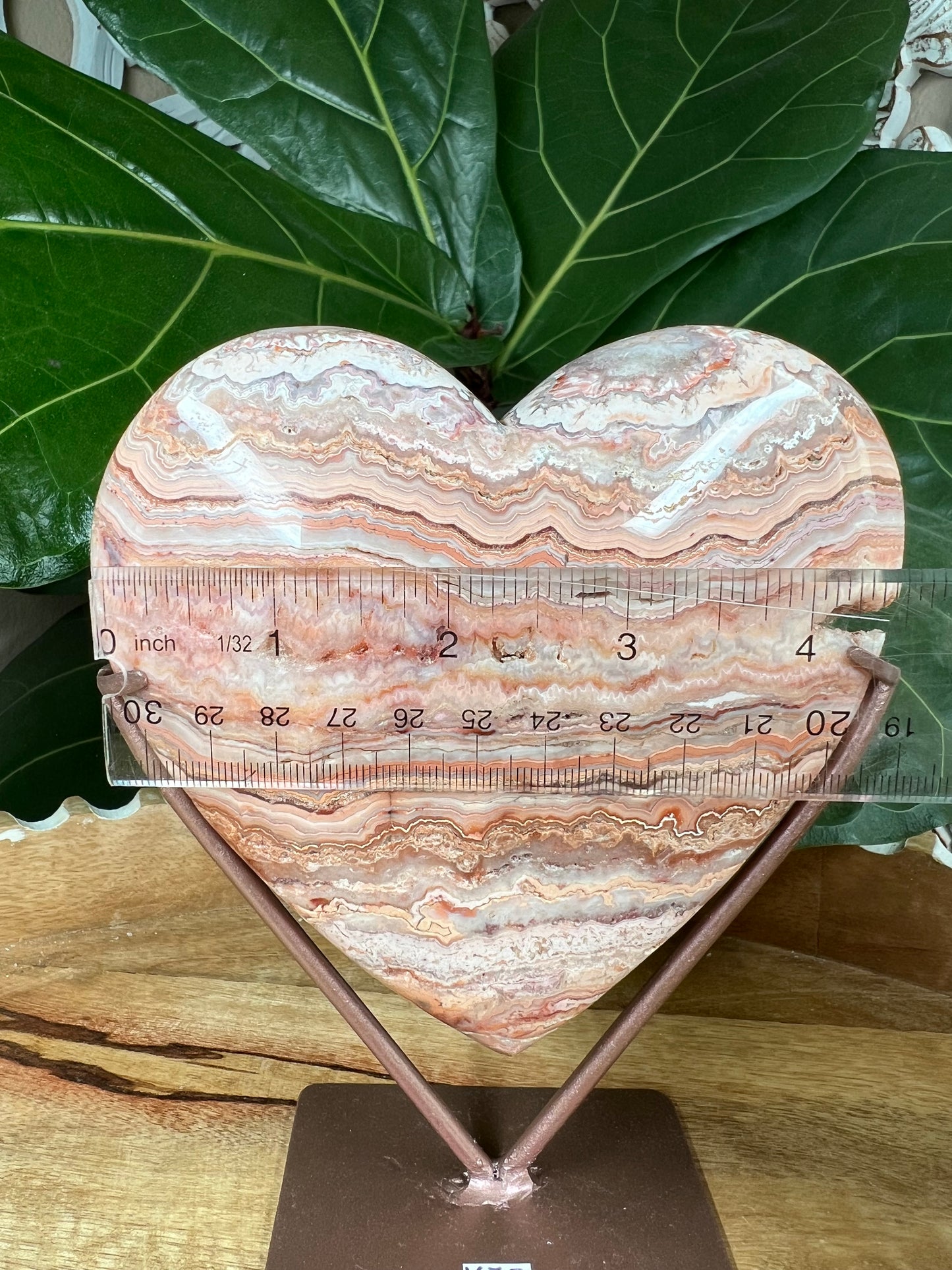 Crazy Lace Agate Heart