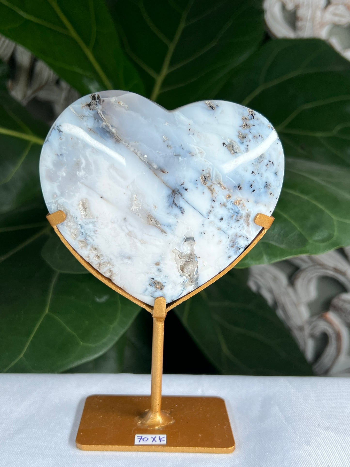 Dendritic Agate Heart