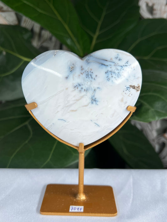 Dendritic Agate Heart