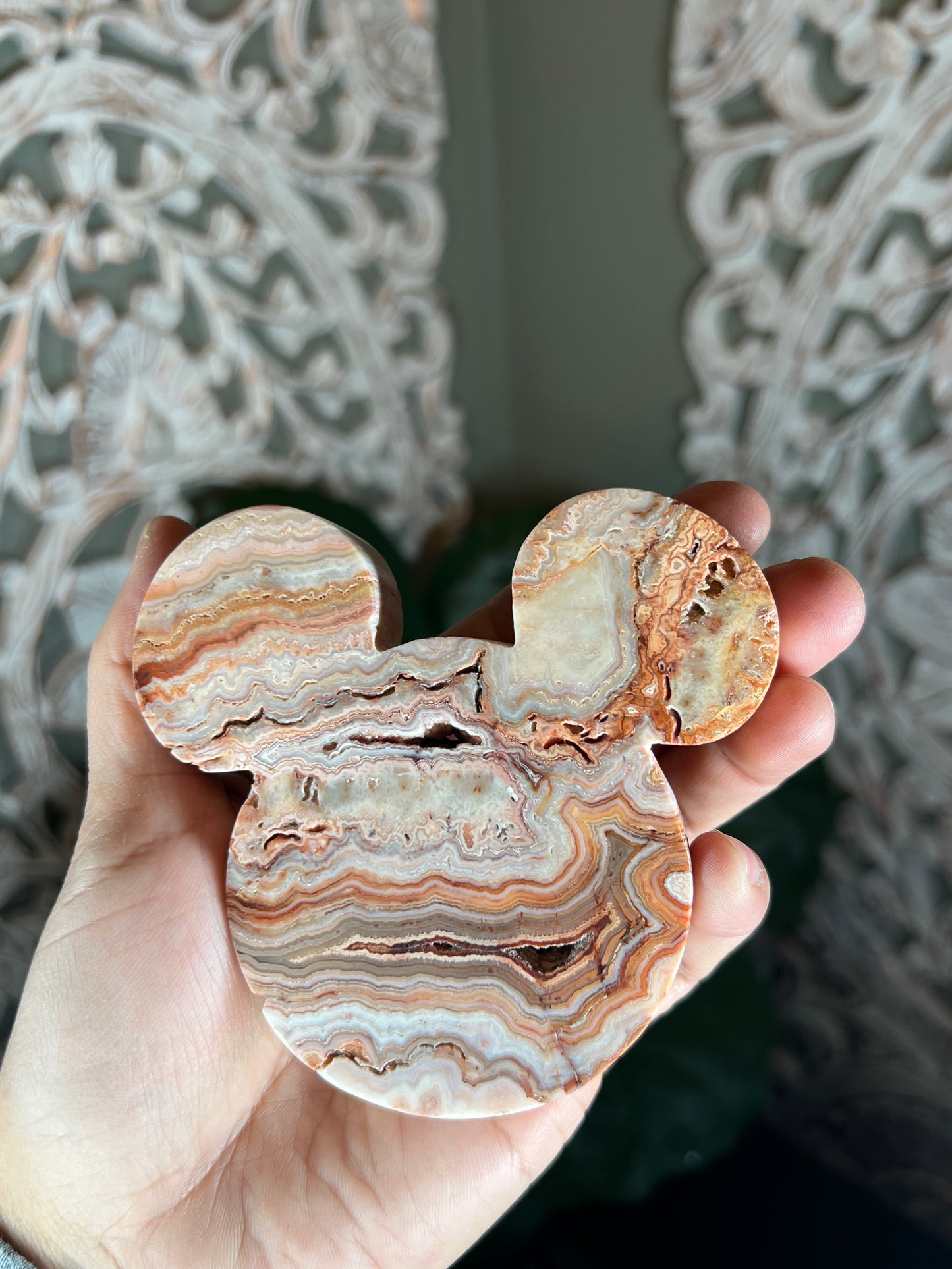 Crazy Lace Agate Bear