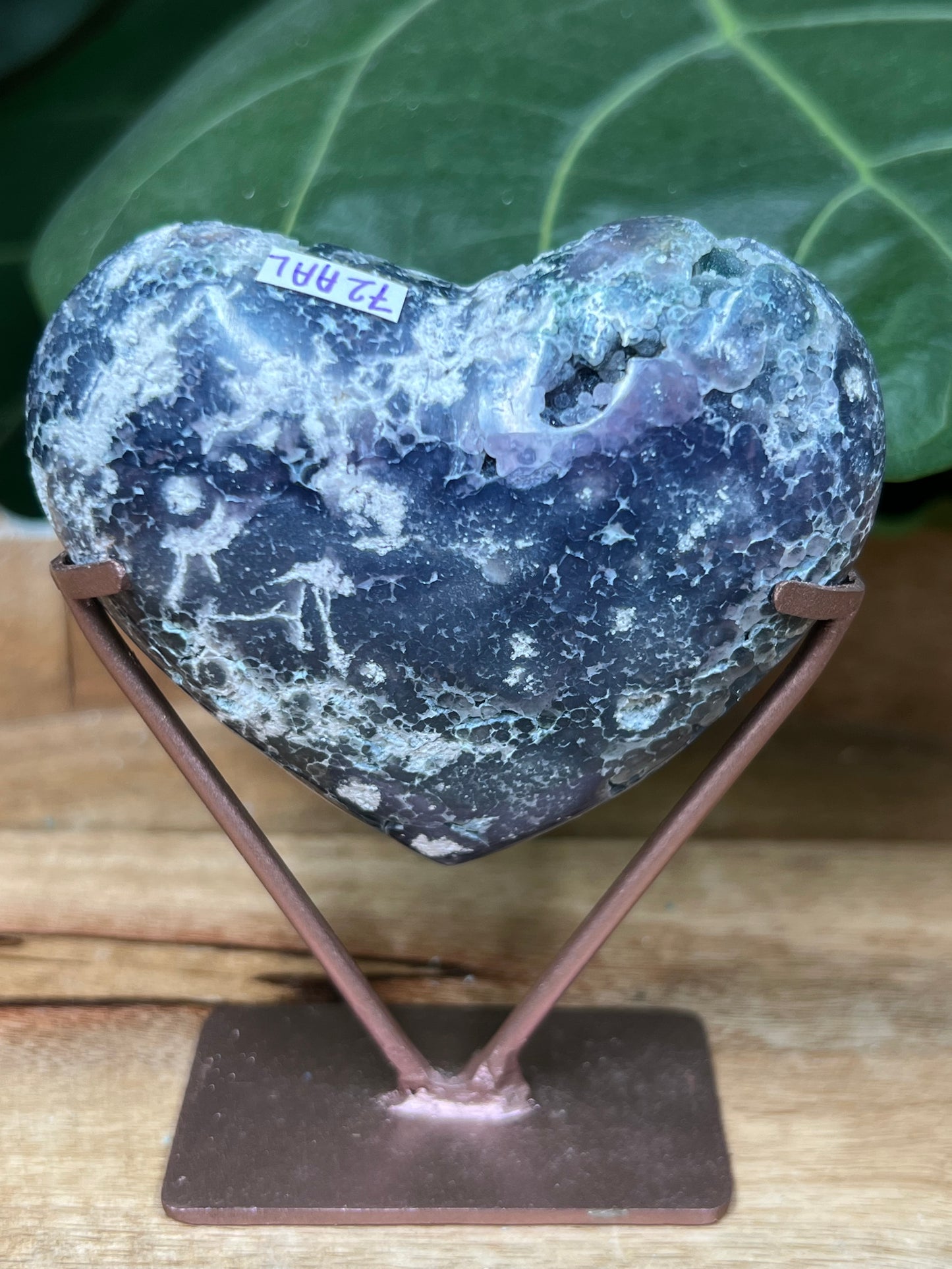 Grape Agate Heart