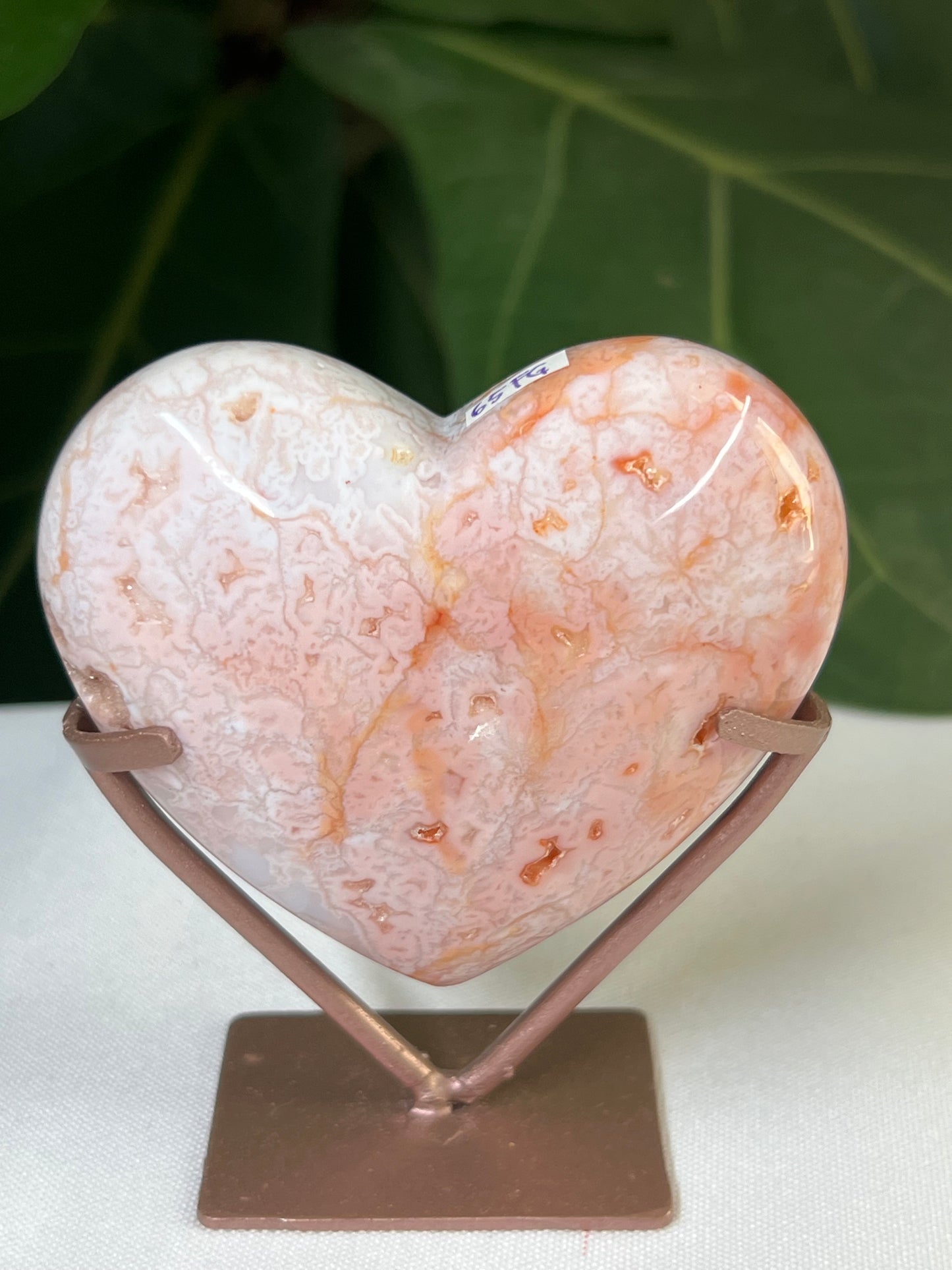 Pink Carnelian Heart