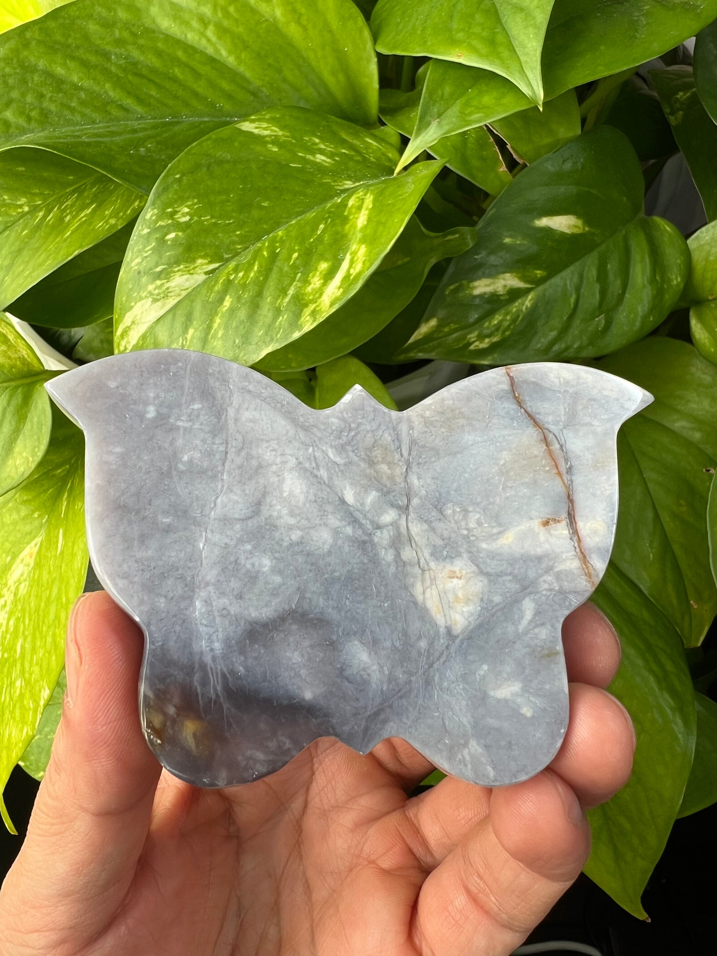 Purple Chalcedony Butterfly